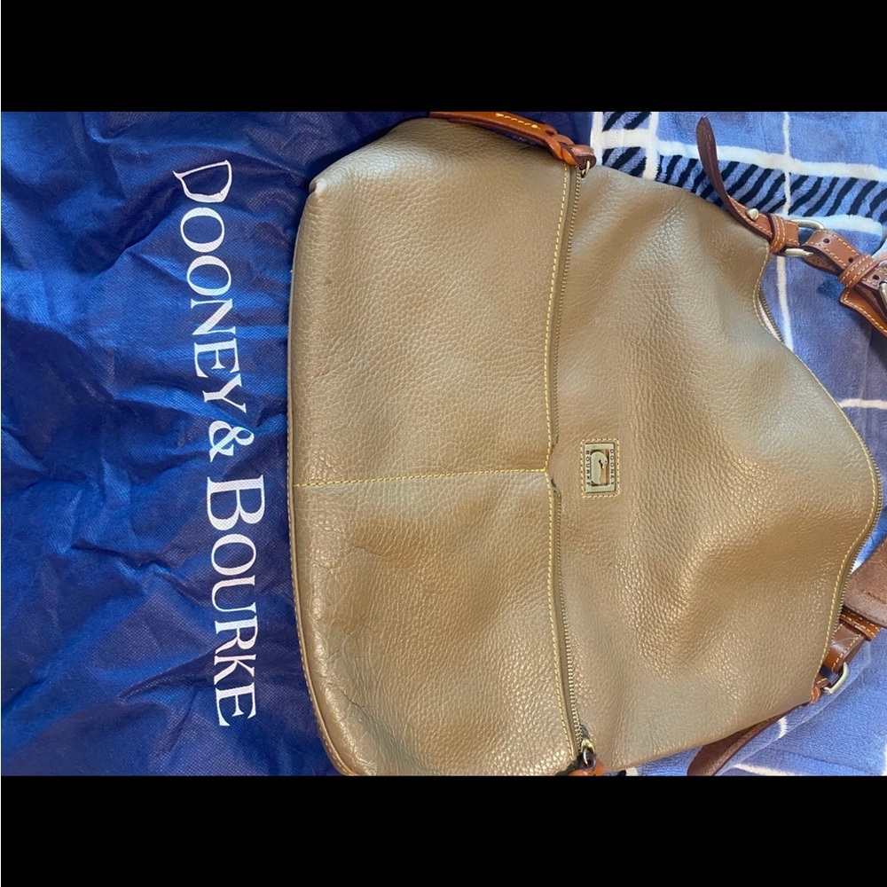 Dooney & Bourke Tan Leather Shoulder Bag